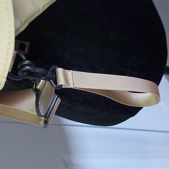 Gold trim nylon belt/cross body bag/clutch - Picture 3 of 16